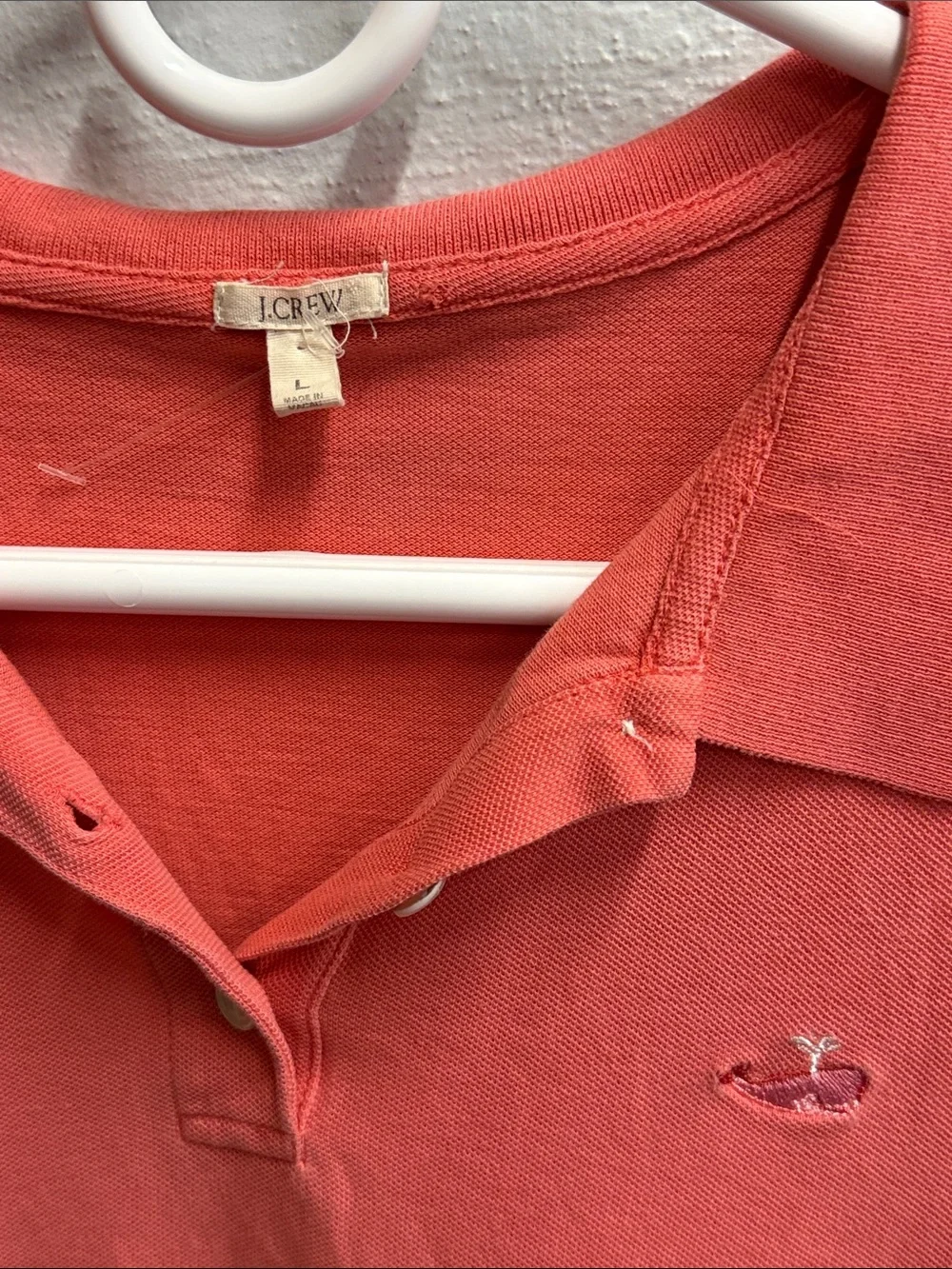 J. Crew Women's Coral Short-Sleeve Polo
